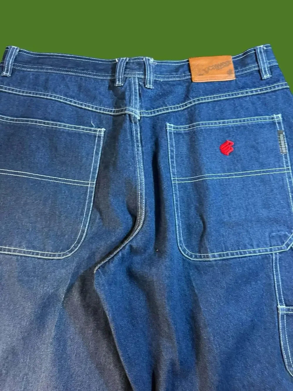 Vintage Rocawear Baggy Denim Carpenter Shorts Y2K Hip Hop Jorts Size 42